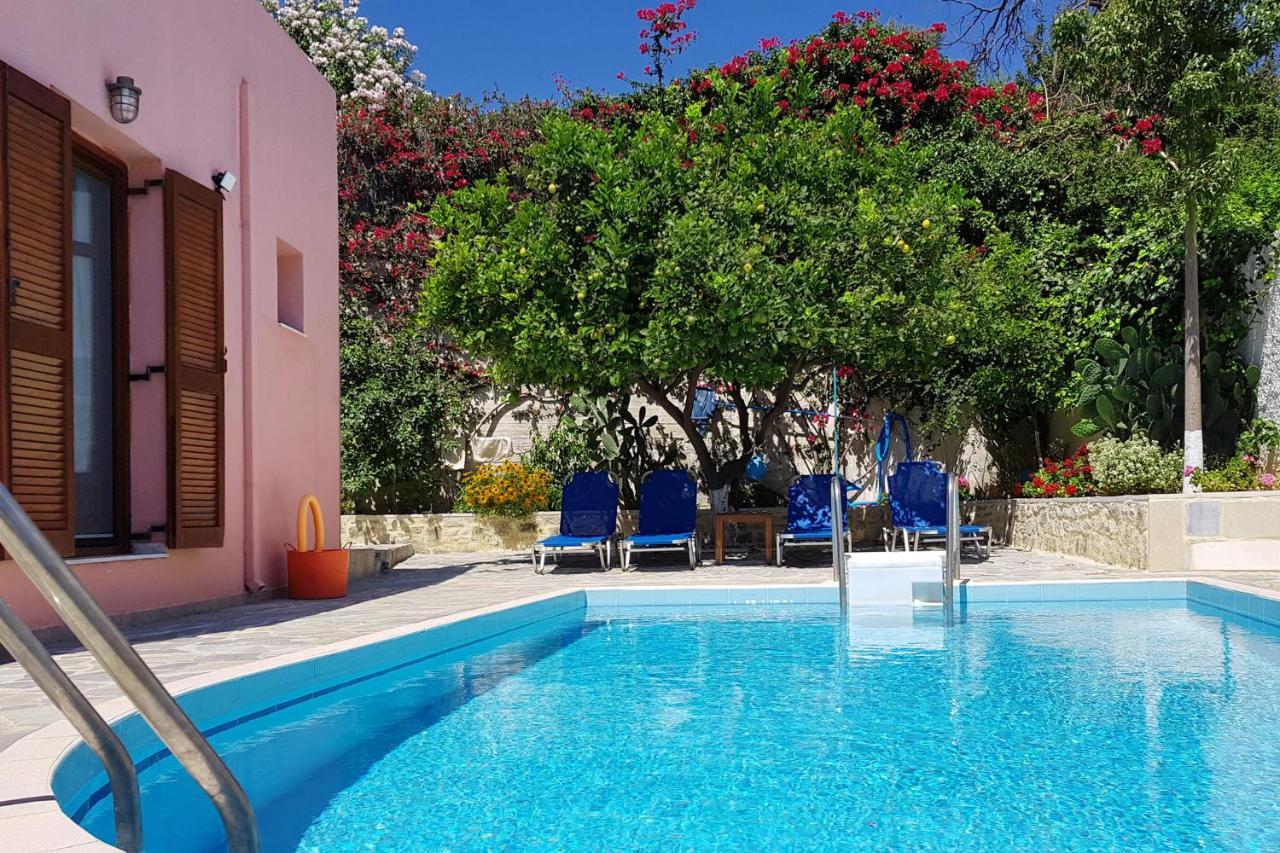 Villa Sunset With Stunning Sea View, Kids Area And Hammocks On Roof Terrace Agia Triada 外观 照片